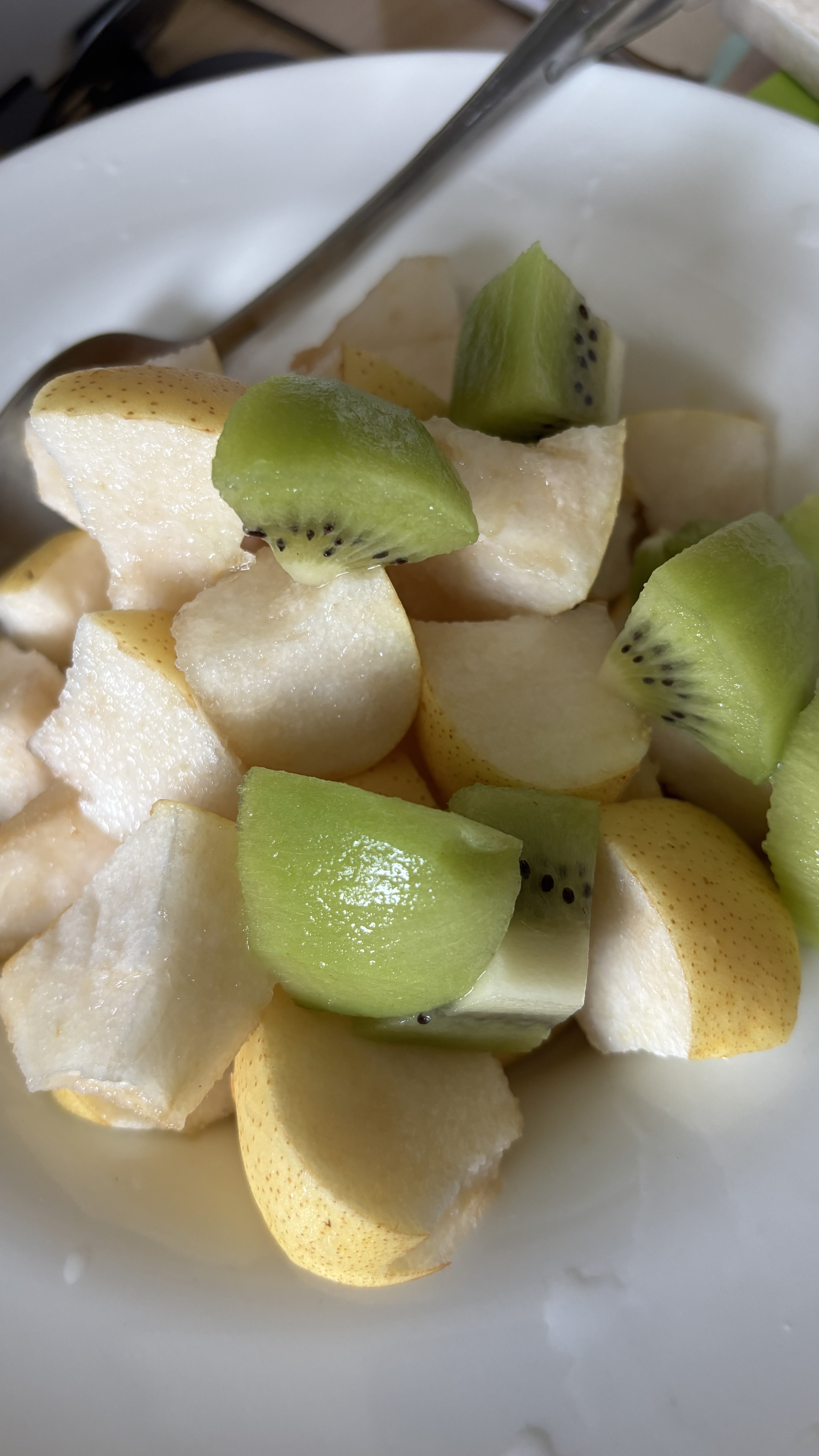 Home is fruits my parents cut for me